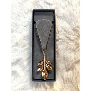Georg Jensen Magnolia leaf Pendant + Chain Ornament 2016 Helena Rohner Denmark